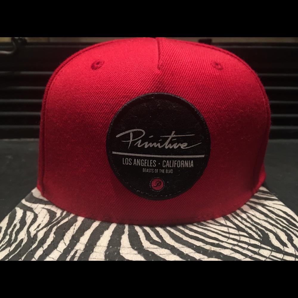Primitive Red Strapback Hat - Picture 3 of 6